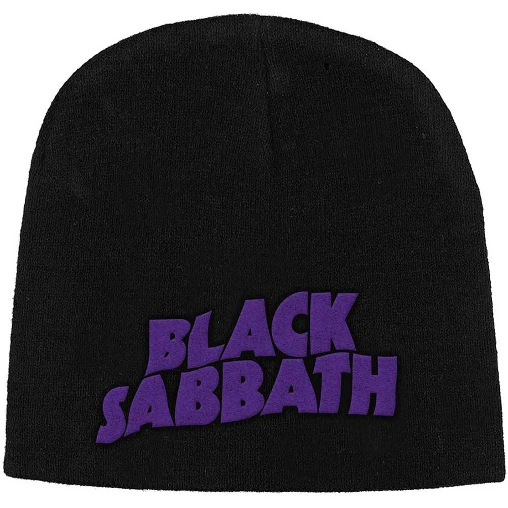 Razamataz Black Sabbath Band Logo and Devils Embroidered Beanie Hat One Size