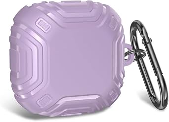 Coverzone Samsung Galaxy Buds 2 Pro ile uyumlu Kulaklık Kılıf Darbeye Dayanıklı Fundamental Sert Koruyucu Toz ve Kirden Koruyan Galaxy Buds 2 Pro ile uyumlu Kılıf Lila