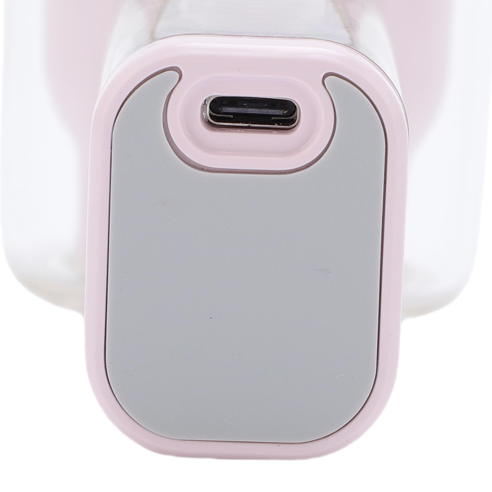 Ejoyous Ventilador de Hielo de Mano, Ventilador de Hielo Personal Recargable con Cuerpo Transparente ABS, Enfriador de de 3000 MAh, 6 Velocidades, 16000 RPM, Pantalla LED, para Viajes, Camping, (PINK)