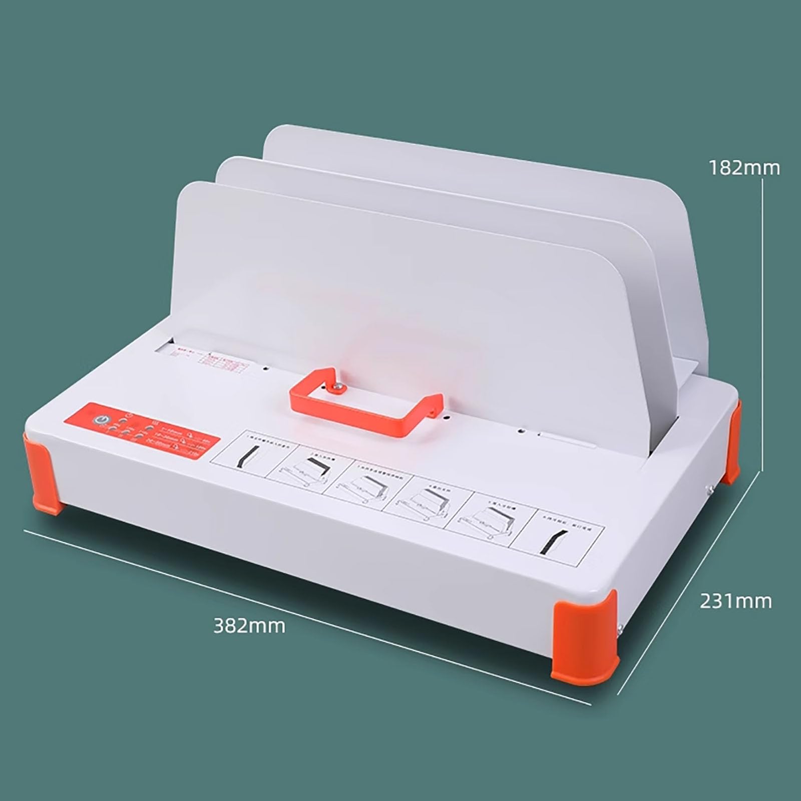 Binding Machine Elettrico Colla Caldo per Libri e Documenti Calibrazione Intelligente per Rilegatura Efficiente fino a 500 Fogli