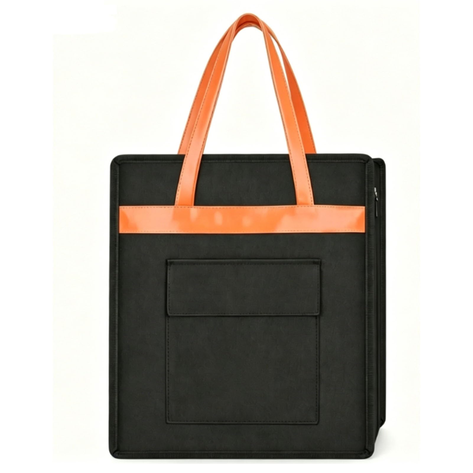 Luocute Borsa per Scarpe da Viaggio con Manico in Pelle Nera, può Contenere 6 Paia (BLACK)