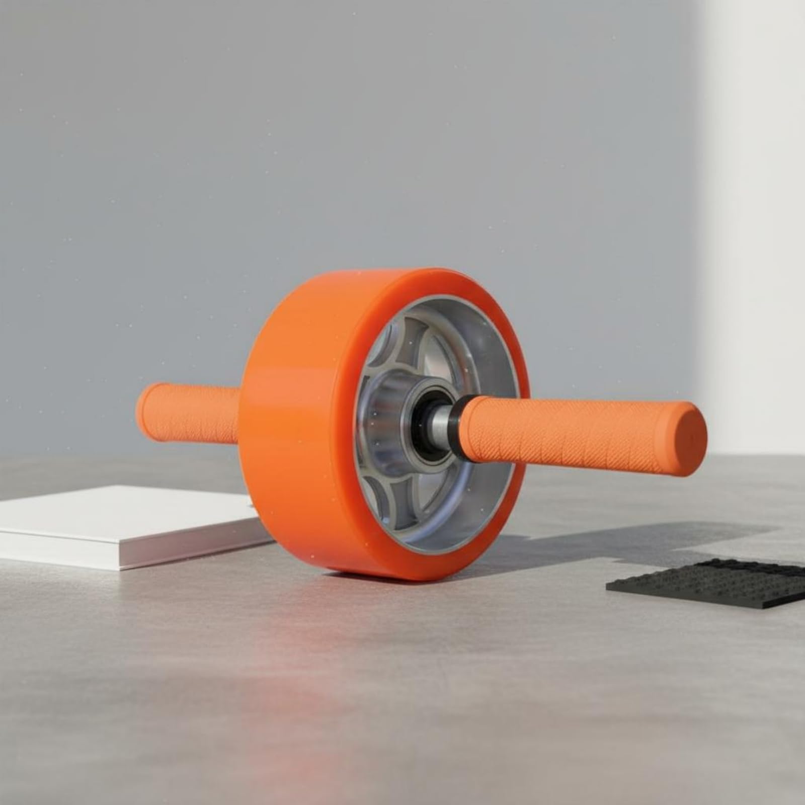 Gralara Ruota Addominale Fitness Ruota Allenamento Addominali Rullo Core Attrezzo Palestra Materiale PU E Lega di Alluminio con Doppio Cuscinetto per