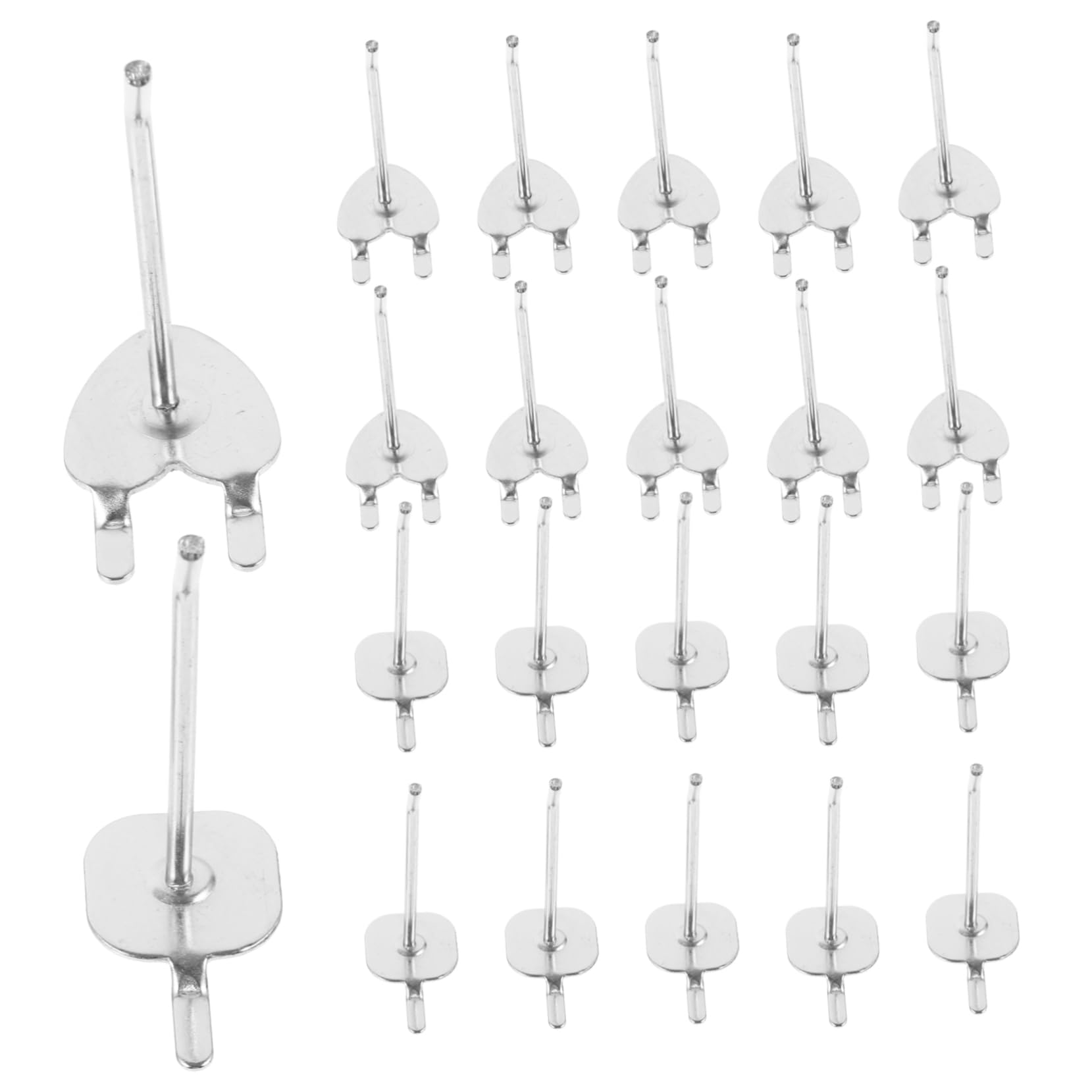 BUGUUYO 20pcs Metal Pegboard Hooks for Heart Shaped Hooks Easy to Install Remove