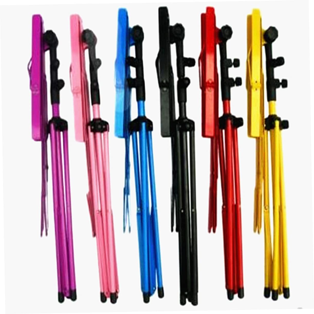 SOIMISS per Spartiti Pieghevole Metallo Regolabile e Angolazione Leggero e Portatile Rosa per Chitarra e Strumenti