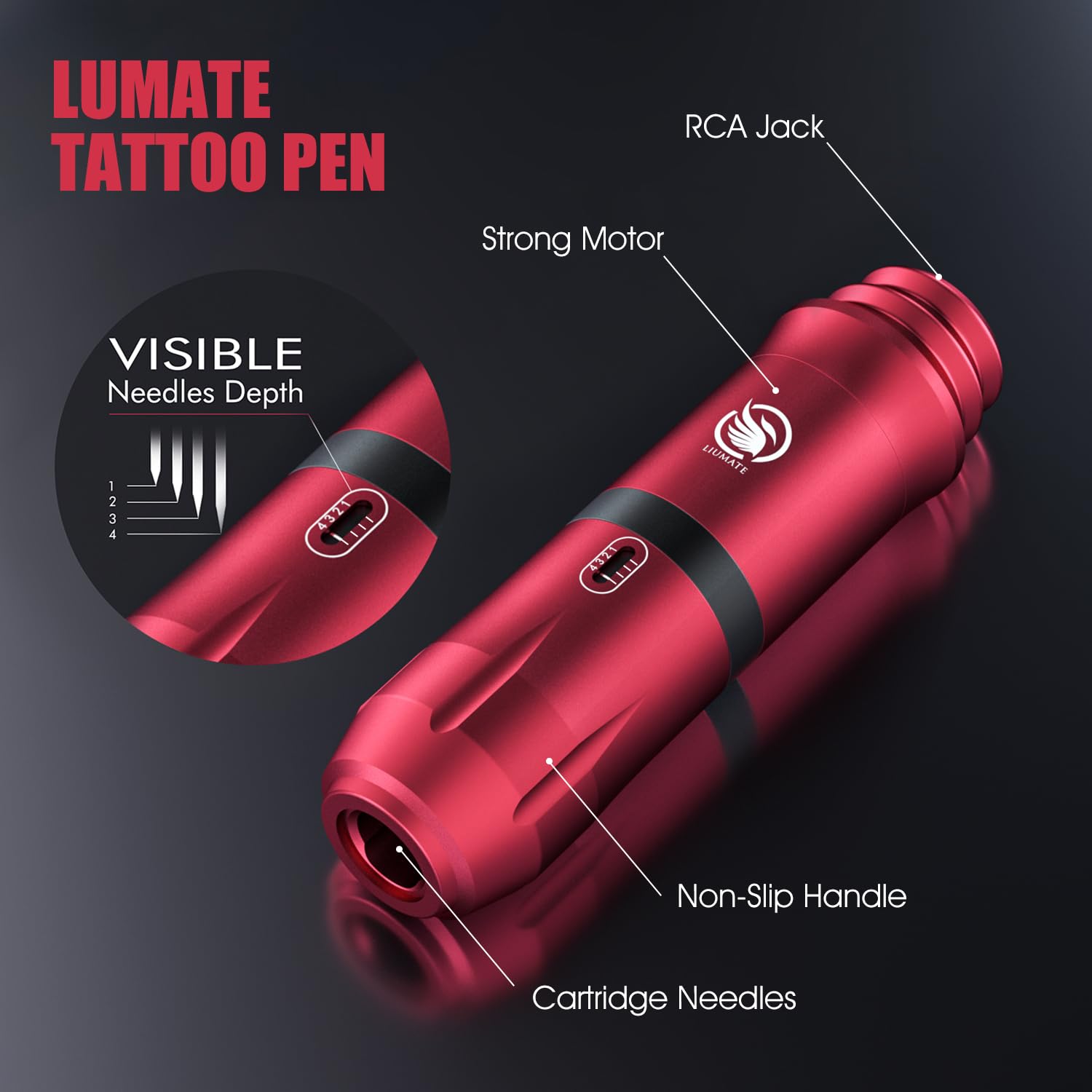 Kit Tatuaggio Wireless 40 Needle Cartridge - Dettaglio