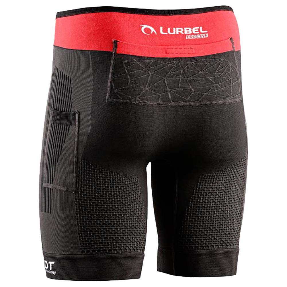 LURBEL Tifón Pro, Malla para Trail Running, Malla Corta Transpirable y Anti-Olor, Pantalón Deportivo con Bolsillos. Unisex. (L - Grande)