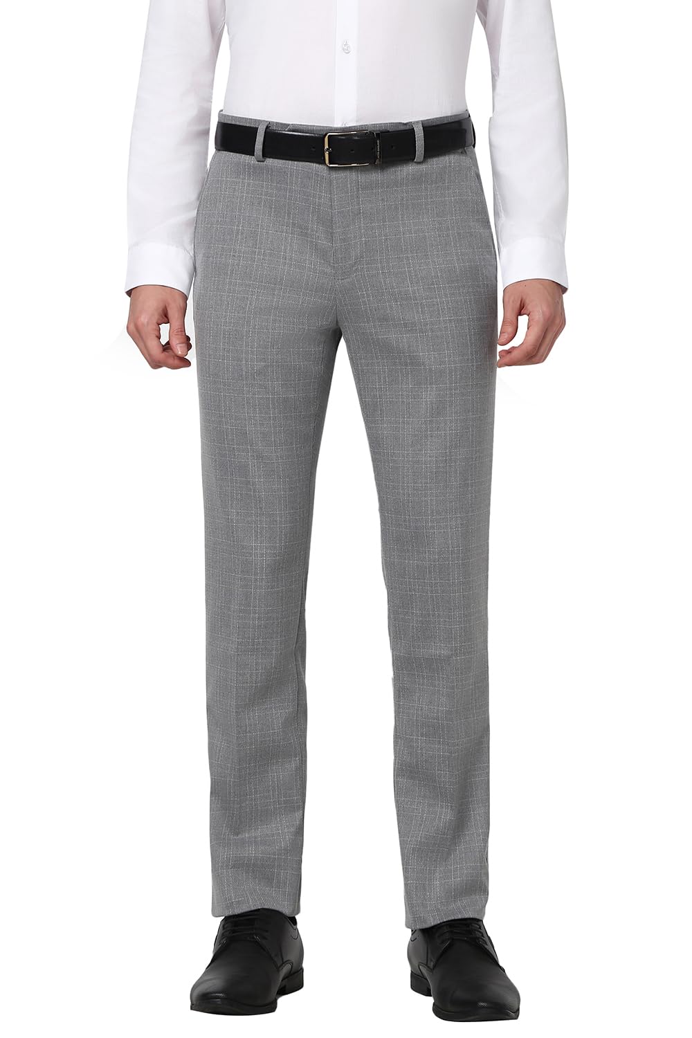peter england Men Mid Rise Work Slim Fit Utility Pants-picture-42