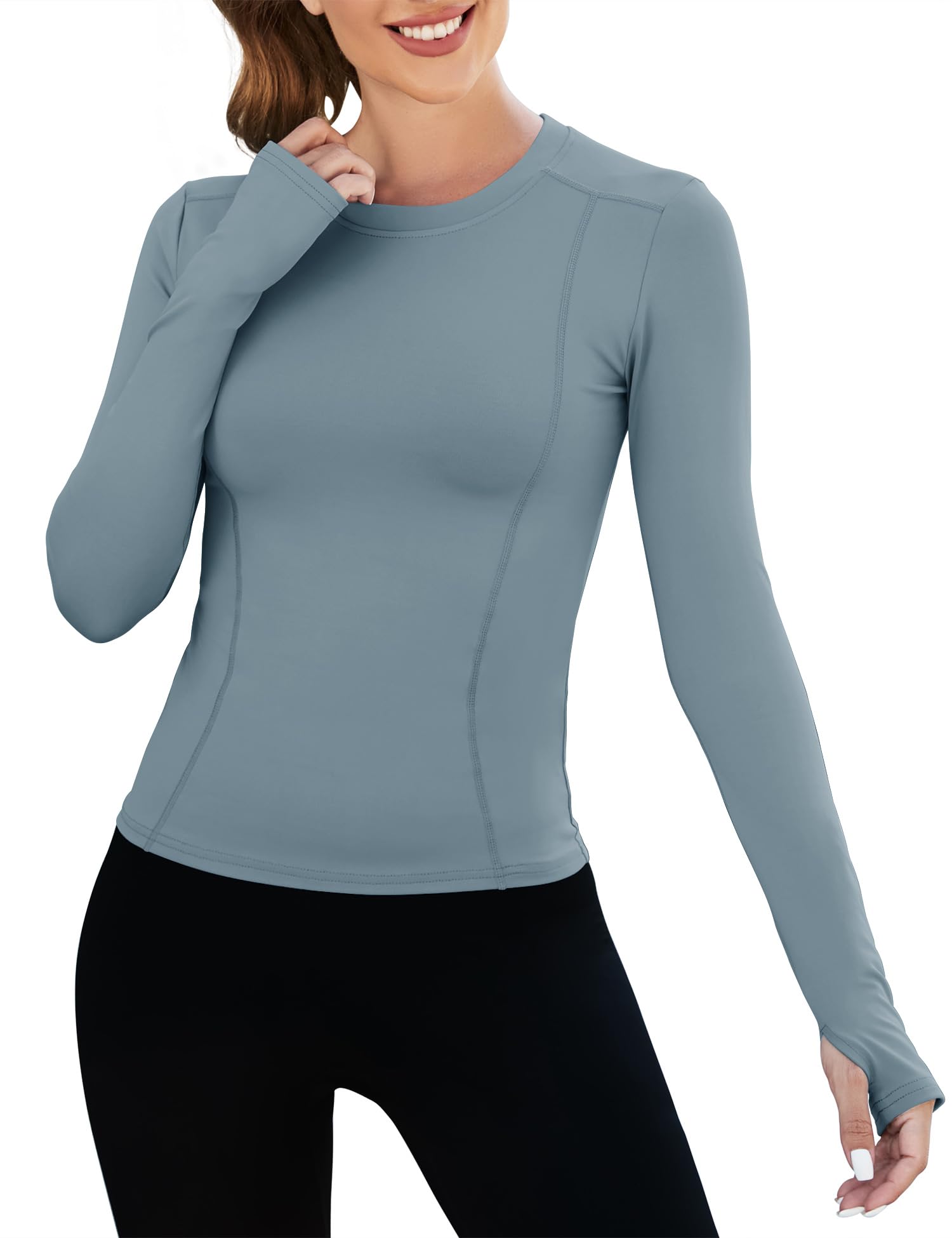 IECCP Sport T-Shirt Damen,Kurzarmshirt WorkoutTops,Rundhalsausschnitt Atmungsaktiv Athletisch Sportshirt Laufen Gym Yoga Top Fitness Oberteil XS-XL