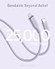 Cable Anker USB C a Lightning, certificado MFi (6 pies, púrpura lila) 7