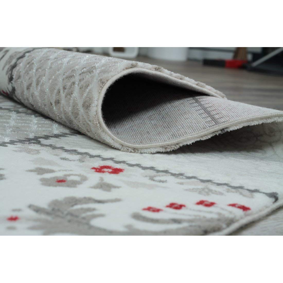 DolceMora SehrazatLapis 8043 Rug, Polyester, Grey, 230 x 160 x 23 cm