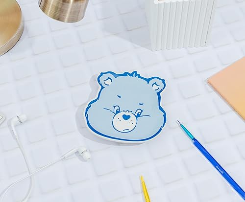 Miniatura 3 de Care Bears - Bandeja de cerámica esculpida con cara de oso gruñón, organizador de platos de almacenamiento para joyas, accesorios, llaves y más