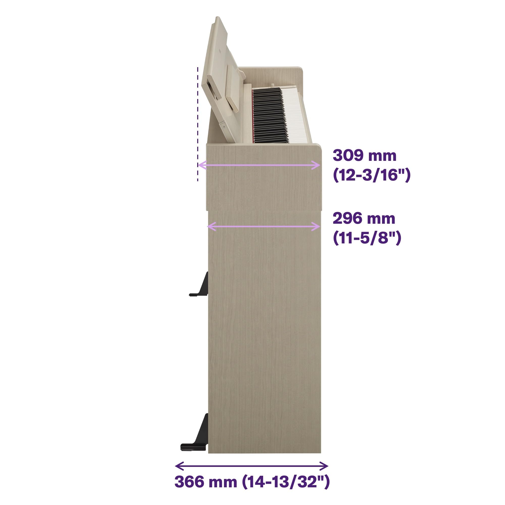 Yamaha ARIUS YDP-S35 Digital Piano - Pianoforte Digitale da Casa per Dilettanti, Design Moderno ed Elegante, Suonabilità Autentica del Pianoforte Acustico, Bianco Frassino