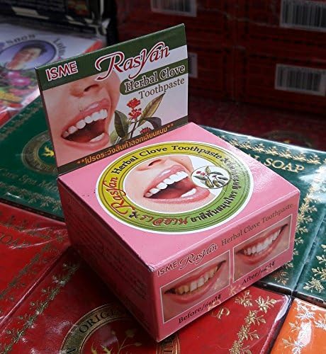 3 X 25 gm Isme Rasyan Herbal Clove Toothpaste Whitening Teeth Anti-Bacteria