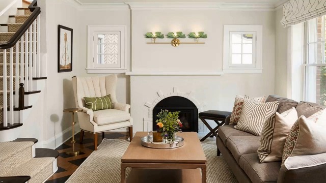 Image of 3 Light Bathroom Lighting fixtures Over Mirror, Gold brass Wall Sconce Vintage Bathroom Vanity Light Green Glass Wall Sconce mid Century Modern Wall lamp Art Deco Vanity Lights for Living Room Bedroom
