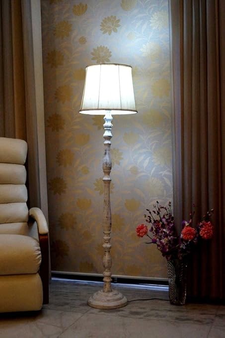 tu casa Floor Lamps for Living Room Corner | Lamps for Bedroom | Side Lamps for Living Room Long | Lamps for Living Room | Study Table Lamp | Lamp Shade | Wedding Gifts | Bedside Lamp