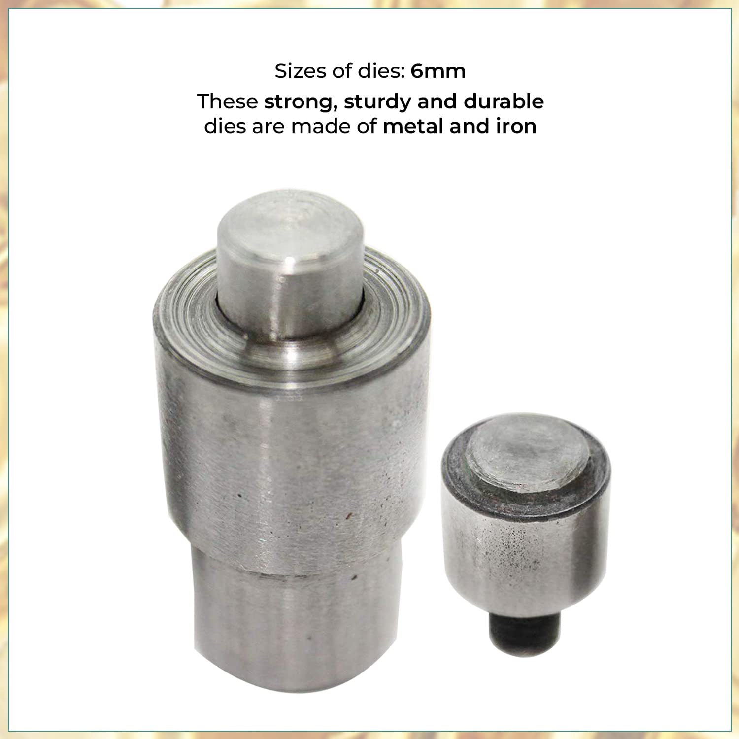 Przycinanie do sklepu Grommet Punch Machine, 6 mm matryce oczkowe i 1000 szt. złote oczka zestaw do rzemiosła skórzanego, odzieży, torby, paski, sztuki i rękodzieła