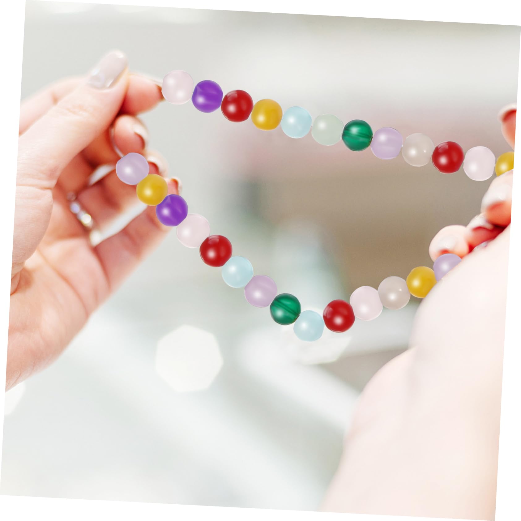 600piezas Cuentas Sueltas Para Hacer Joyería Cuentas Redondas Para Pulseras y Bisutería