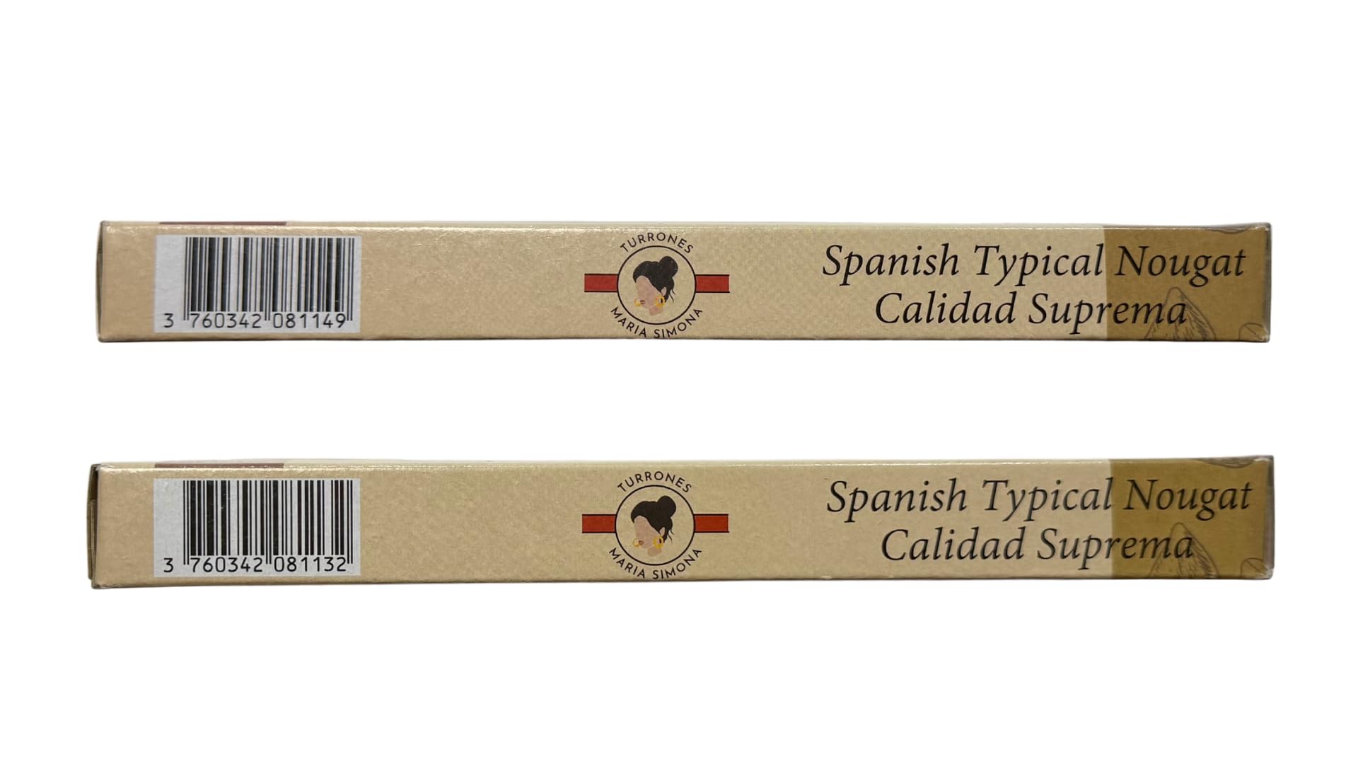 Pack 6 Turrones Españoles IGP – 3 Jijona Blandos y 3 Alicante Duros – Maria Simona | Artesanales, Sin Gluten | Almendra y Miel | Navidad y Fiestas