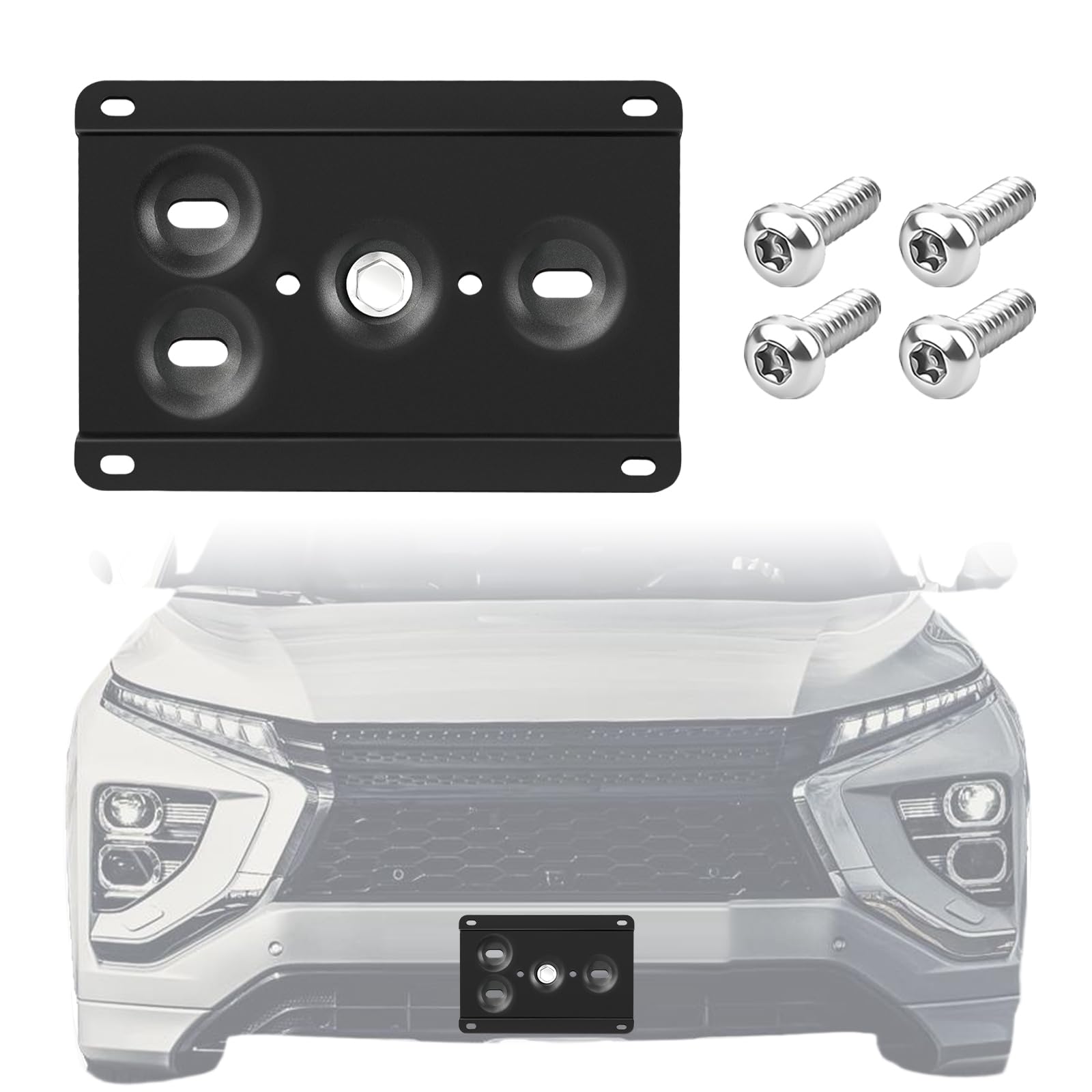 Amazon.com: No Drill Front License Plate Mount Compatible with