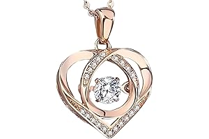 Women's Eternal Beating Heart Necklace in 925 Sterling Silver
