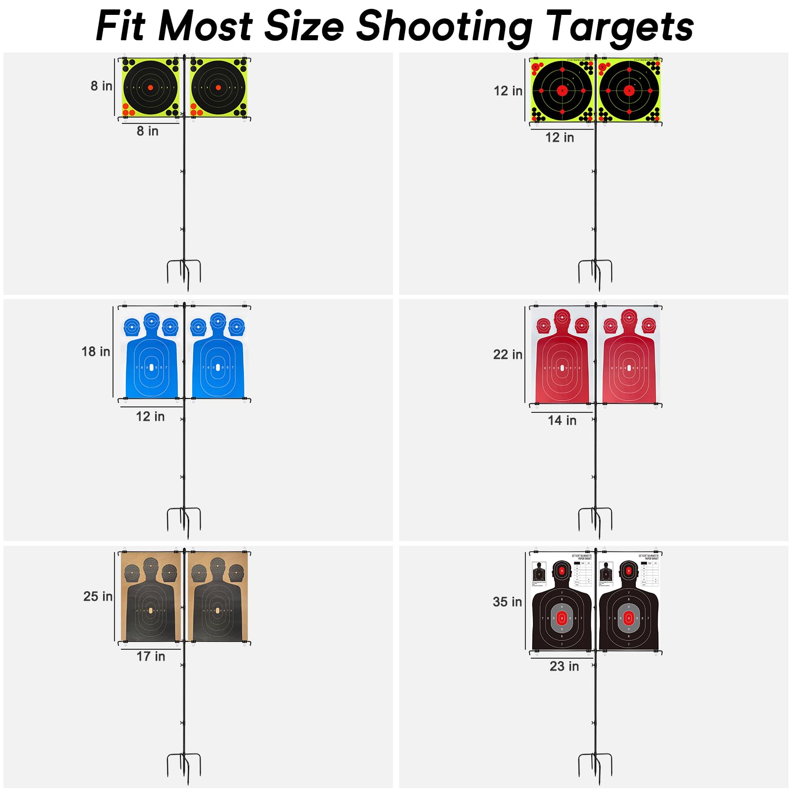 D-Shooting Target Stand (Five-Pronged Halberd Pedal)