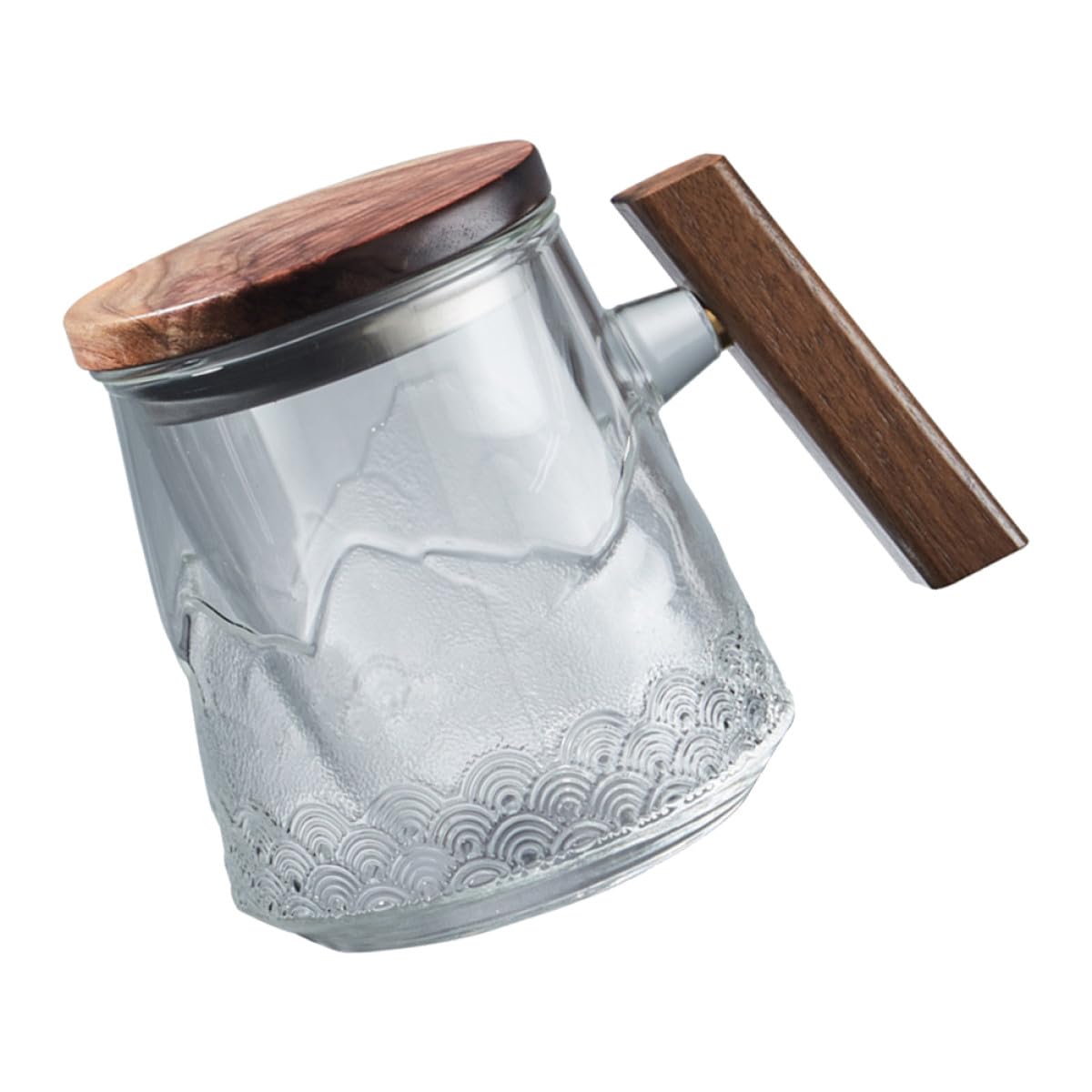 Veemoon Teetasse Moderner Trinkbecher mit Deckel und Siebeinsatz Kreative aus Glas Hitzebeständig und Sicher für Haushalt und Bürogebrauch