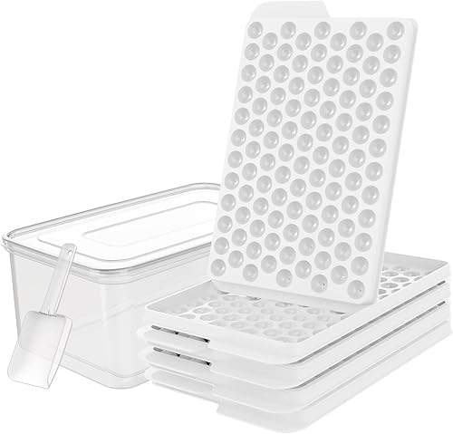 Mini bandejas para cubitos de hielo, apilables, pequeña máquina de hielo de 0.6 pulgadas para congelador de fácil liberación, molde de bolas de disponible en Yaxa Venezuela