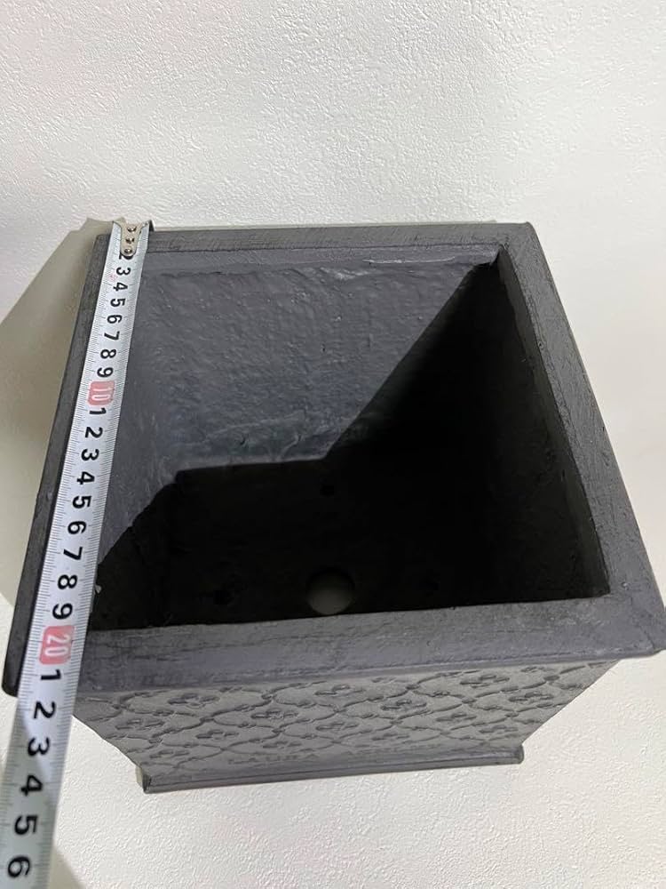 Amazon.co.jp: ローラアシュレイ植木鉢 22cm 黒 アンティーク