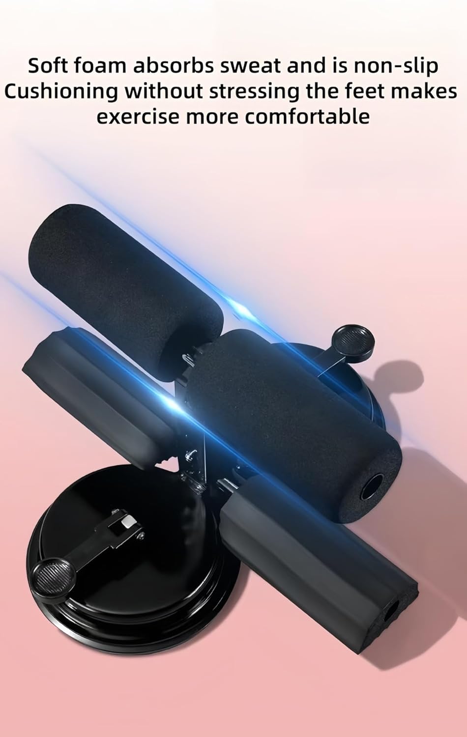 Sit Up Exercise Equipment,Ab Training Auxiliary Device,Portable Sit up Exercise Equipment，Adjustable ab Trainer Machine，Multi-Functional Adjustable ab Trainer ，for Home/Office/Gym(Black,B)