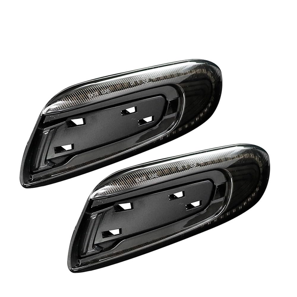 Set di indicatori di direzione laterali LED - compatibile con Mini F55 5-porte / F56 3-porte / F57 Cabrio - Grigio - incl. luci dinamiche