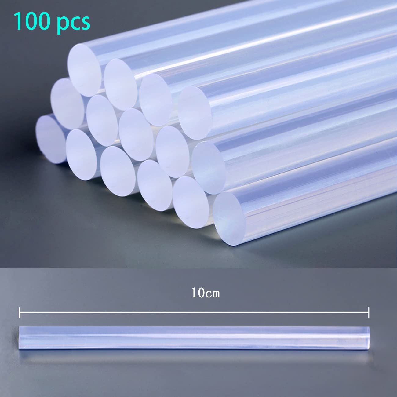Relota Heißklebesticks 7mm - 100 Stück Transparente Klebestifte Für Heißklebepistole
