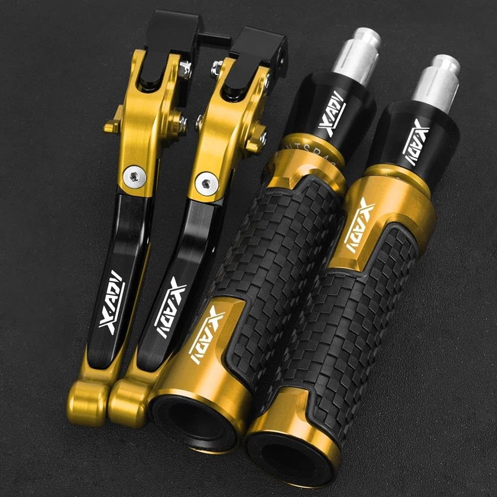 Leviers de moto pour Honda XADV 750 2023 SCUUBE pliables et poignées de guidon couleur or