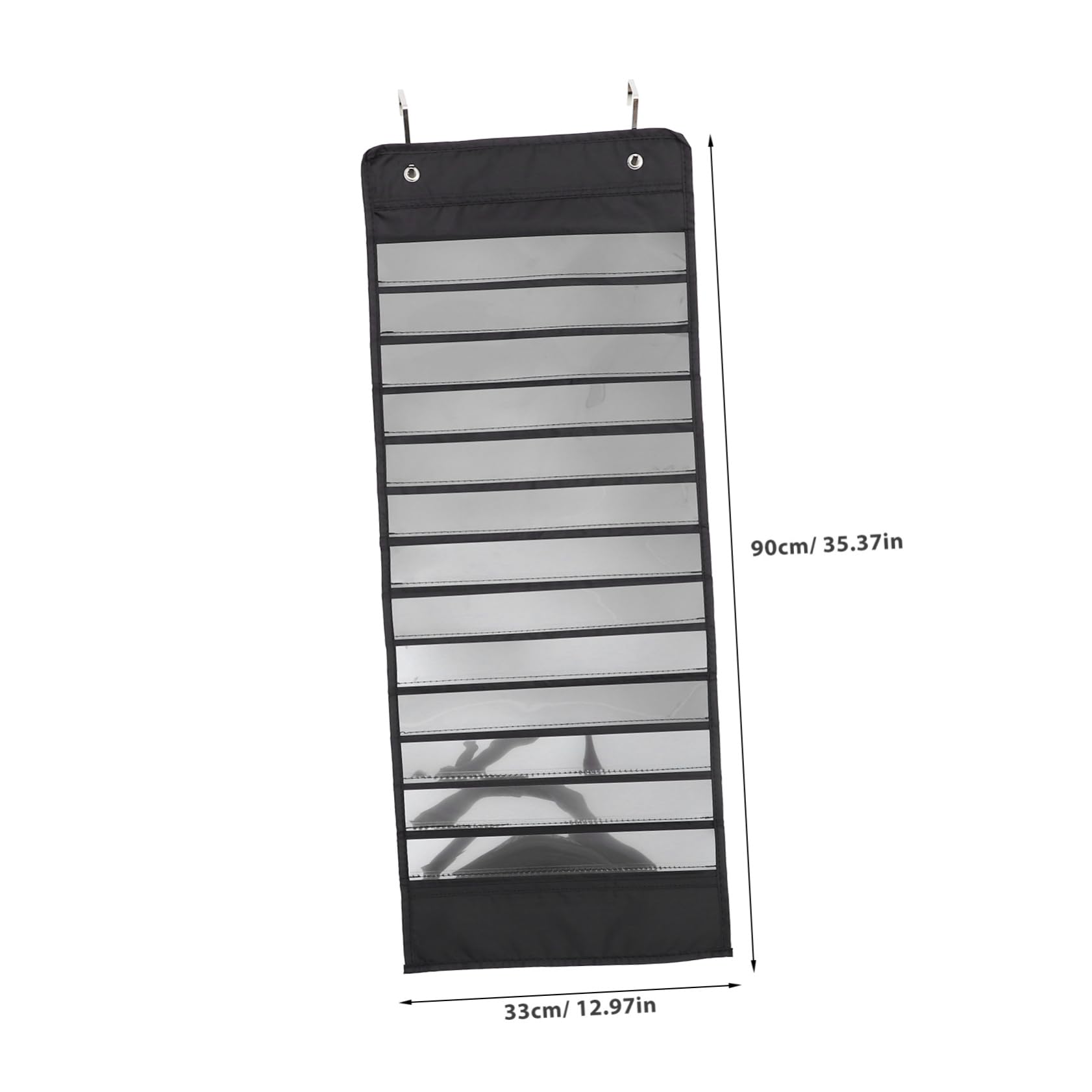 DOITOOL Hanging Pocket Chart Organizer for Class Schedule Convenient Wall Mounted Storage Bag for Classroom Office Home