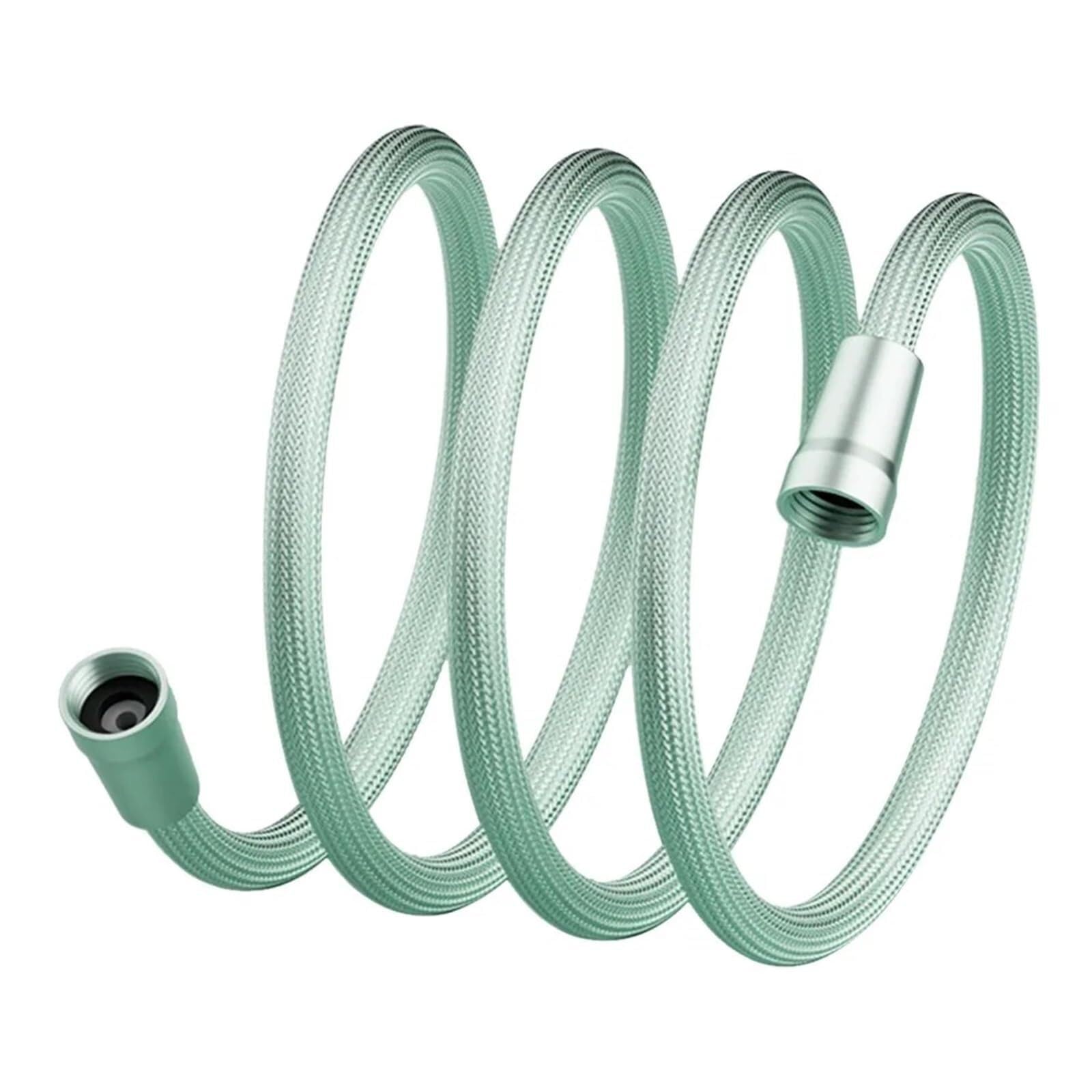 Zhaoqin One Color Shower Hose 1.5/2M Handheld Shower Hose Anti Winding Universal Interface Tube Flexible Gi/2 Bath Nylon Pipe Pipes & Fittings(2Meter-Green)