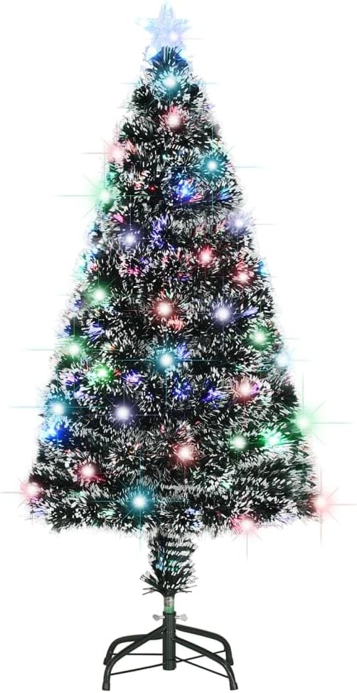 vidaXL Artificial Christmas Tree Green Fiberglass 47.2 in