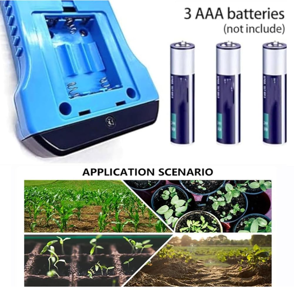 Tester del Terreno Multifunzione 7 in 1 - Tester di fertilità del Terreno con Test di Temperatura, umidità, conducibilità, PH, azoto, fosforo e potassio Tester del Terreno NPK