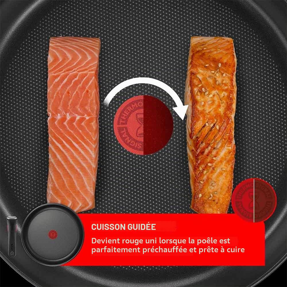 Tefal Ingenio Cook Eat, Batterie de Cuisine 15 Pièces, Inox, Compatible Tous Feux dont Induction
