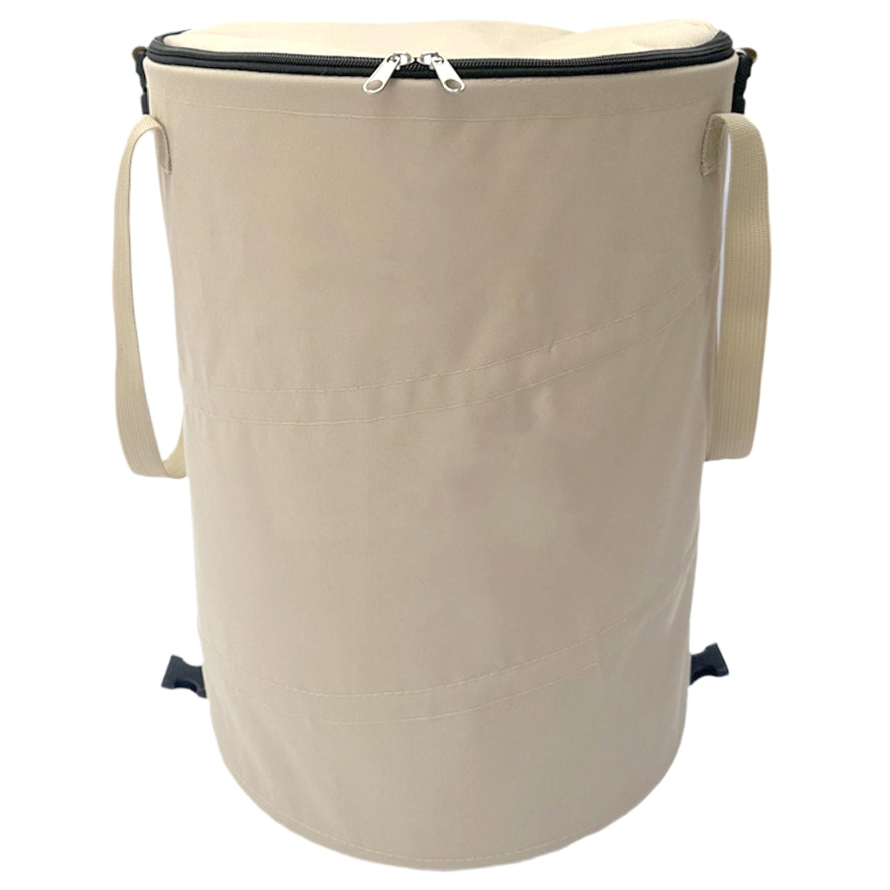 Hbbgdiy 37L Collapsible Oxford Cloth Camping Bin with Handles, Pop‑Up Garden Waste Bag for Camping, BBQ, Hiking, Portable Outdoor Storage & Trash Collection
