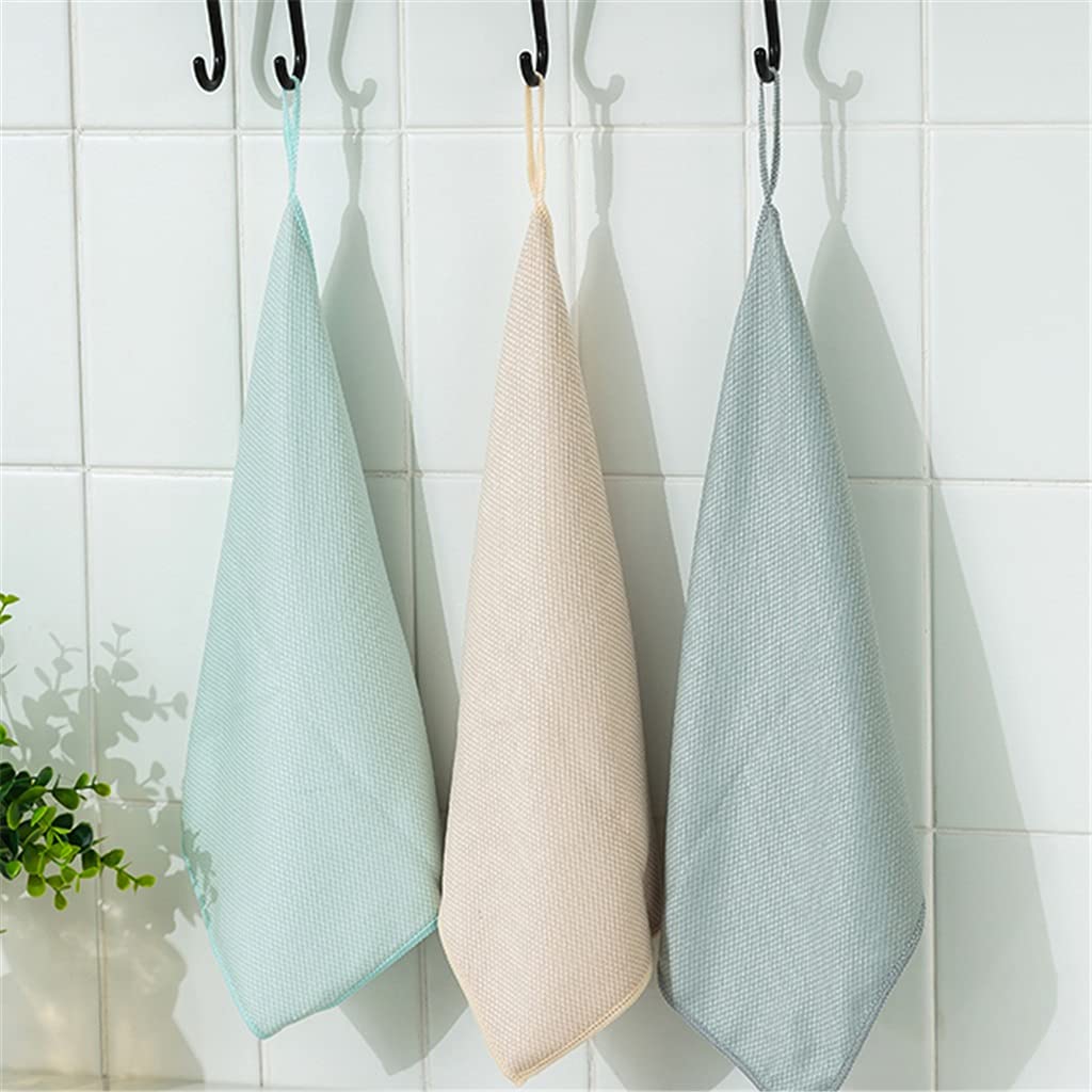 RWRAPS Paño de Limpieza de Colores Mezclados, Suministros de Cocina para Lavar Platos, paño de Cocina Absorbente de Doble Cara, Herramienta de Cocina Suave, 10 Uds.