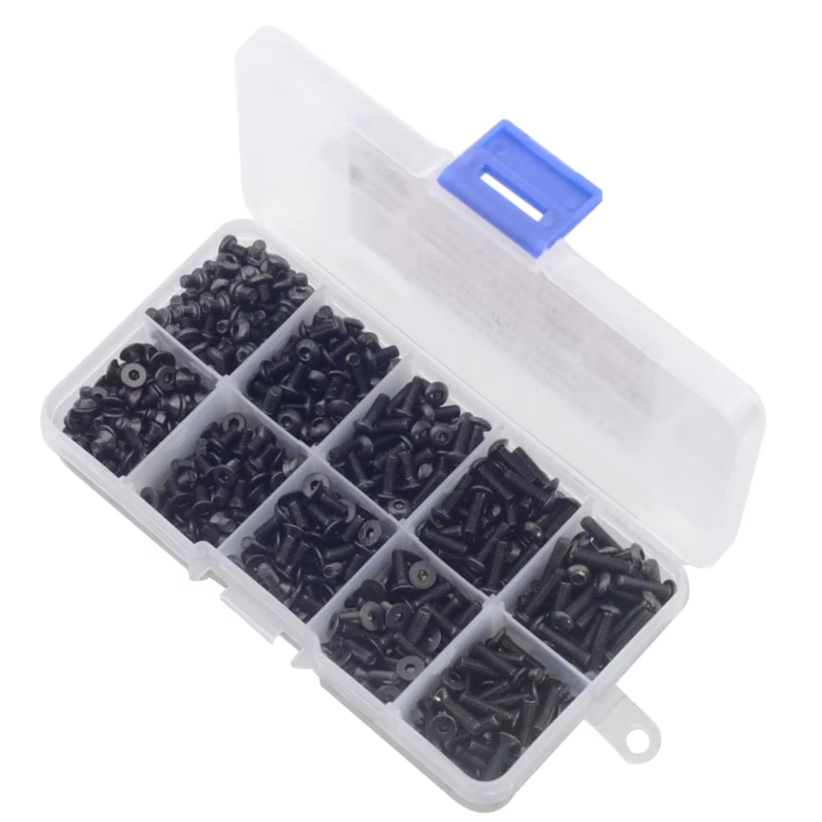 720 Pezzi Viti A Testa Svasata Piatta Con Esagono Incassato Viti A Testa Cilindrica In Acciaio Al Carbonio M3 Kit Bulloni A Esagono Incassato Set Combinazione Viti A Brugola Pezzi Ricambio Rc