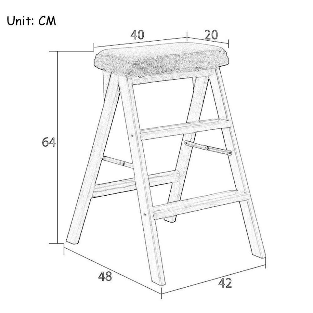 Taboret do wspinaczki w pomieszczeniach, drewniany taboret drabinowy 3 stopnie przenośne składane krzesła do schodów domowych wielofunkcyjny stojak na kwiaty/taboret ze stopniami I
