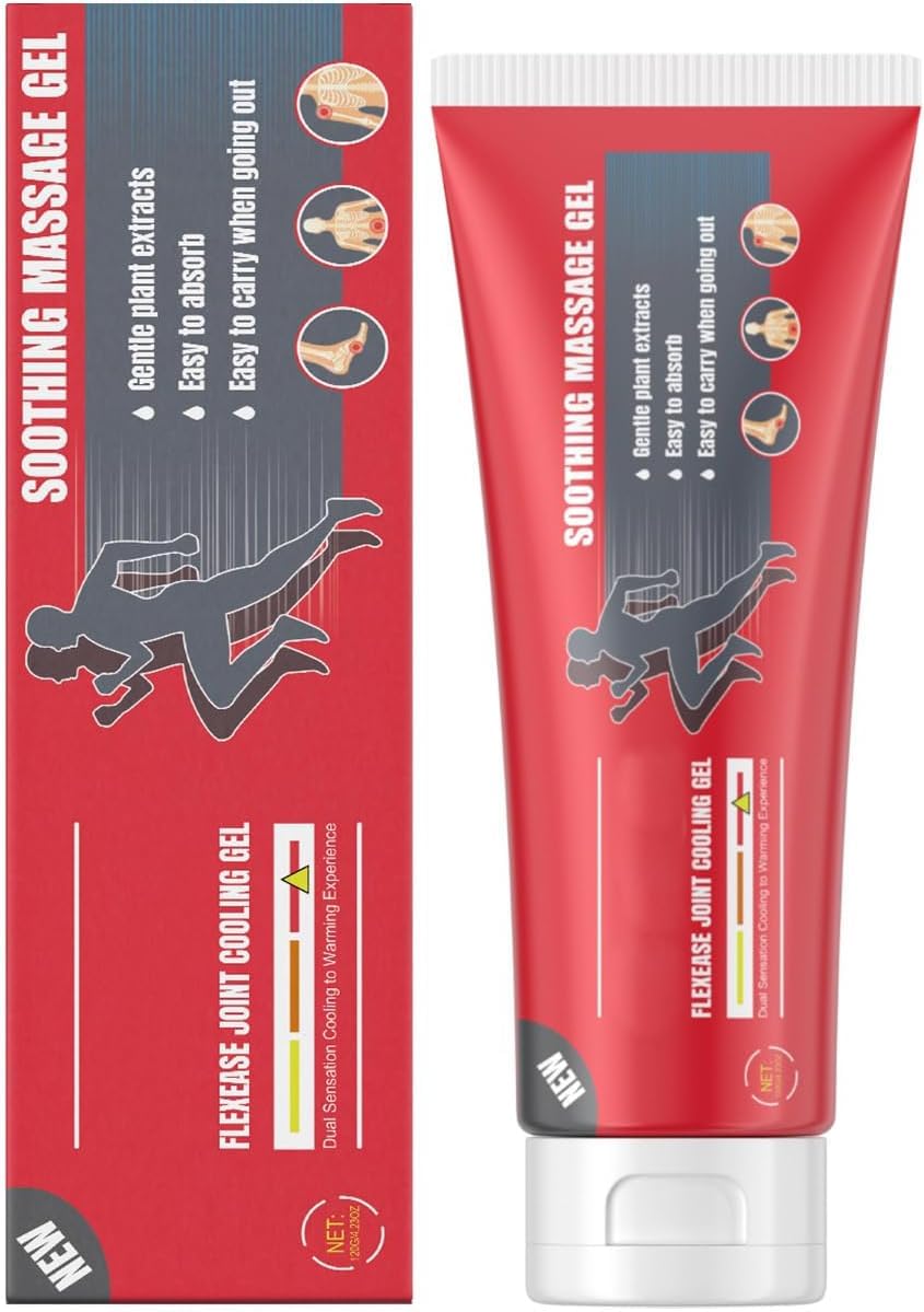 Joint Gel, Soothing Massage Cream, Joint Relief Massage Gel Rapid Cream Rapid Muscle Cream for Knee, Lumbar, Neck, Hand and Foot, 4.23oz (1pc)