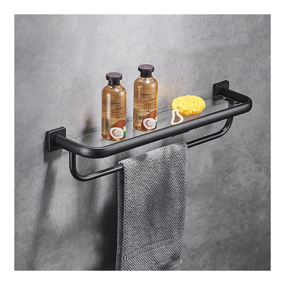 Floating Shelves Shower Caddy Bathroom Shelf Stainless Steel 304 Bathroom Shelves Hardware Glass Chorme Plated Polished Rack Punch