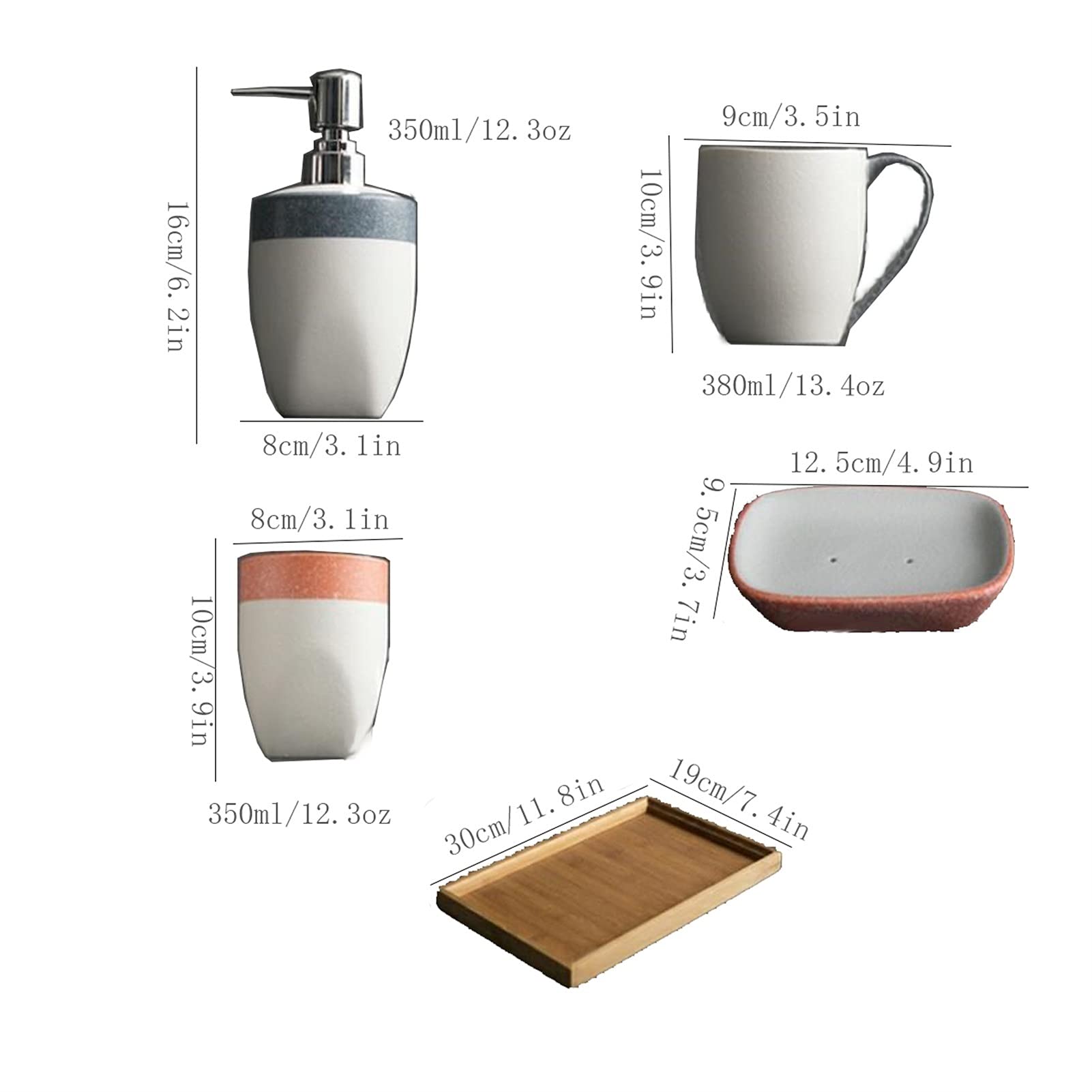 Seifenspender Schneeglasur Keramik Seifenspender Eltern-Kind-Set Familienbad Toilettenartikel Lotion Flasche/Mundspülung Tasse/Seifenschale/Tablett Flüssigseifenspender