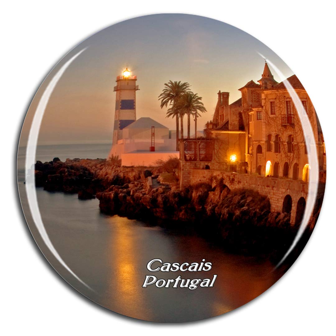 Weekino Portugal Cascais Fridge Magnet 3D Crystal Glass Tourist City Travel Souvenir Collection Gift Strong Refrigerator Sticker
