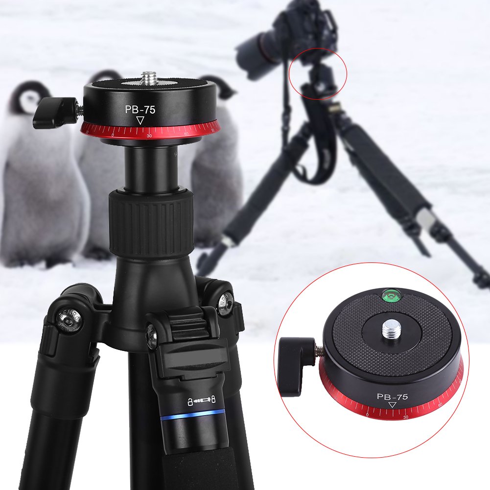 EBTOOLS pour arcaswiss Plateau de dégagement Rapide de tête de trépied de Pince de rotule panoramique de 360 ​​degrés 3/8 "en Alliage d'aluminium à vis
