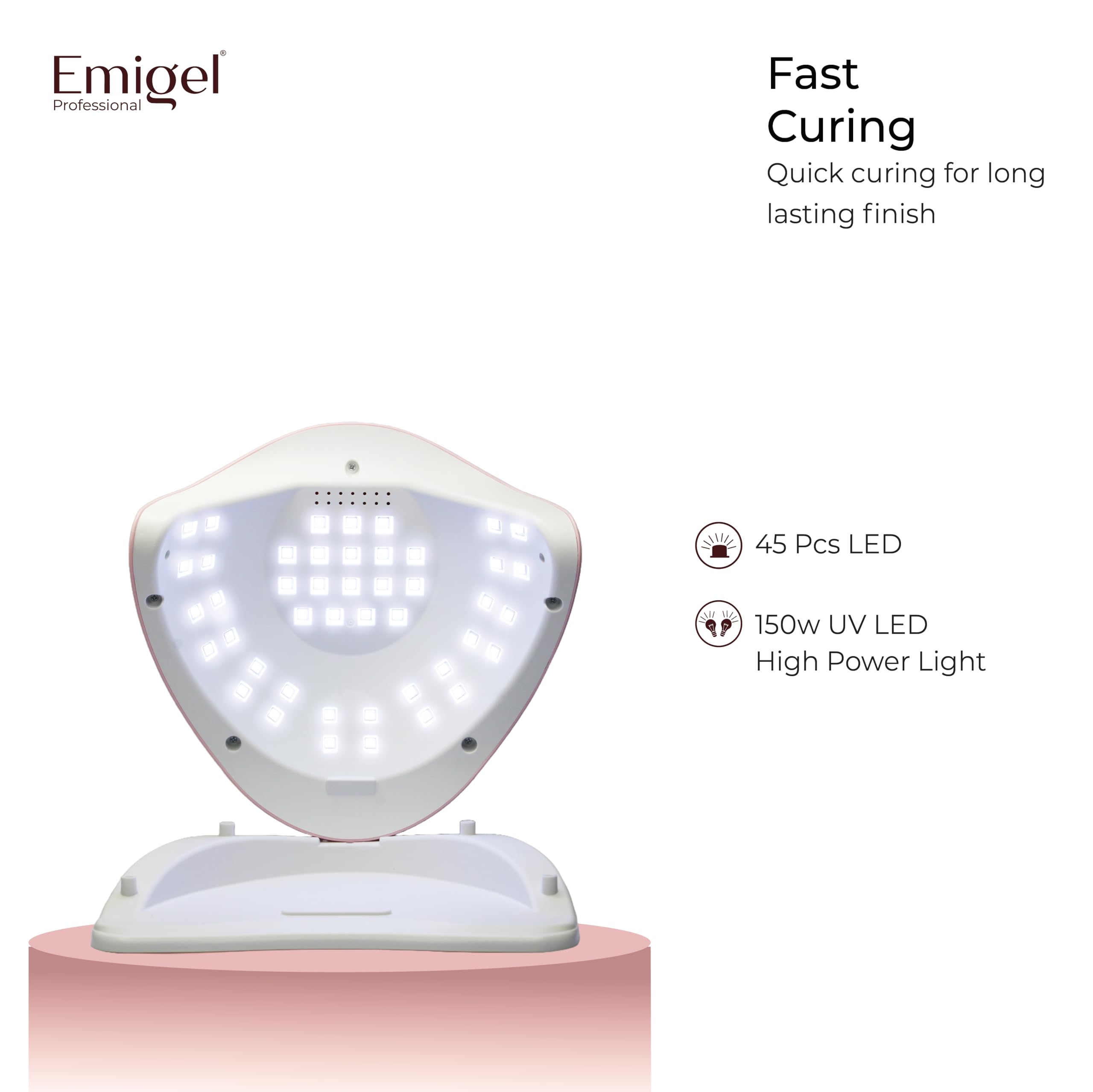 Emigel Professional Nail UV LED Lamp 150W | UV Nail Lamp | 150W Nail Gel Polish Professional Dryer | Nail Gel Curing Lamp. - Image 3 thumbnail