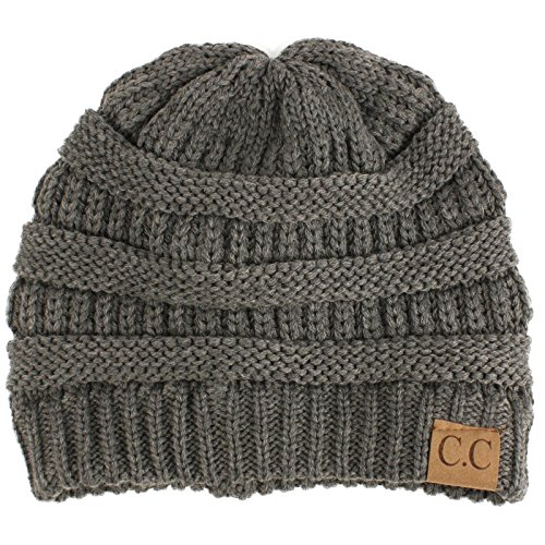 Image of Hatsandscarf CC Exclusives Solid Color Beanie Tail Hat for Adult (MB-20A)