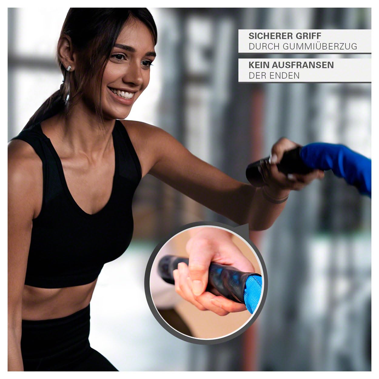 Sport-Tec Fitness Tau Trainingsseil Schlagseil Battle Rope Schlangenseil