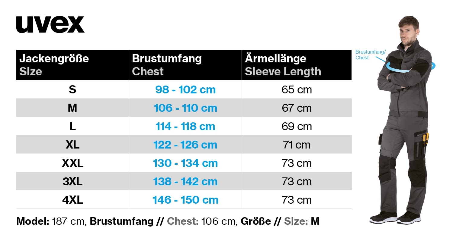 uvex Echor - chaqueta de trabajo con mucho espacio de almacenamiento - flexible